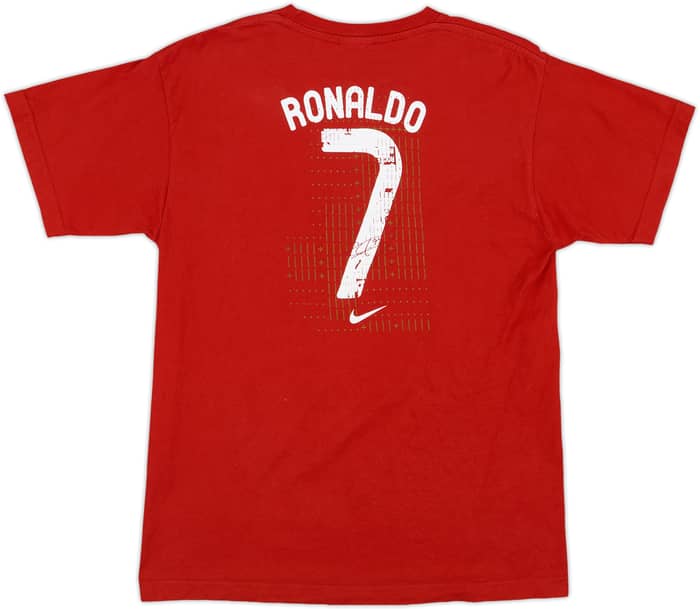 2012-13 Portugal Nike Graphic Tee Ronaldo #7 - 8/10 - (S)