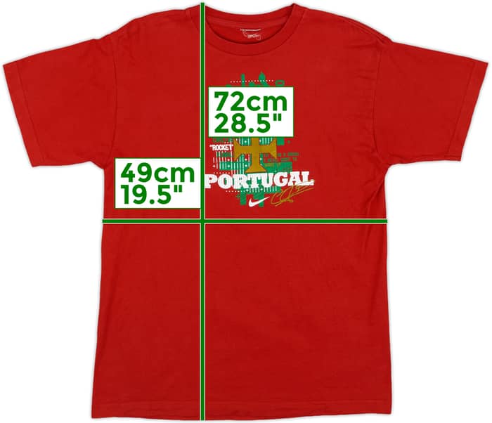 2012-13 Portugal Nike Graphic Tee Ronaldo #7 - 8/10 - (S)