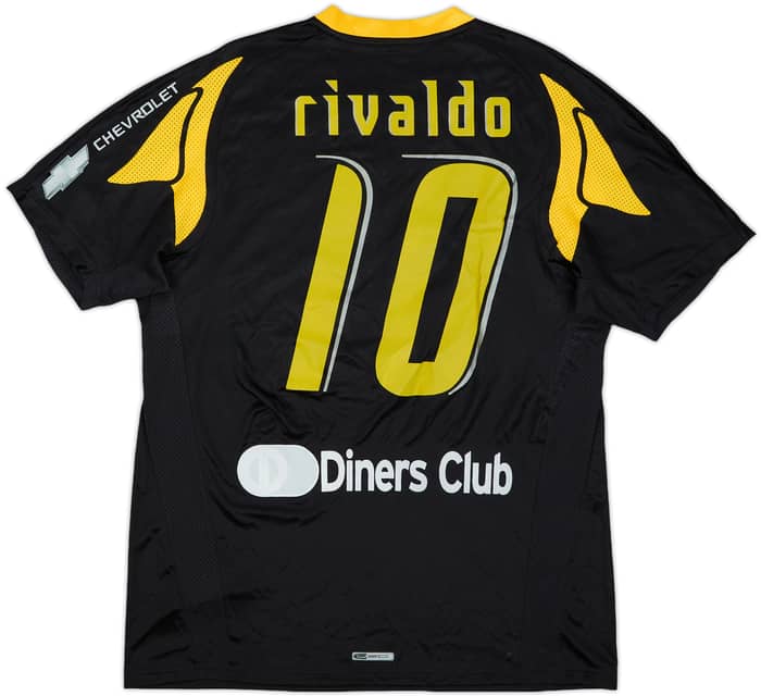 2007-08 AEK Athens Away Shirt Rivaldo #10 - 9/10 - (L)
