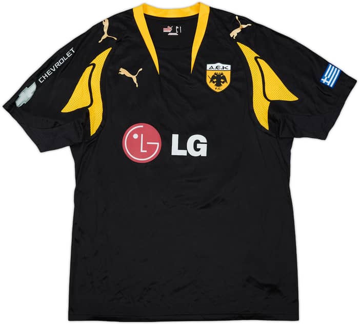 2007-08 AEK Athens Away Shirt Rivaldo #10 - 9/10 - (L)