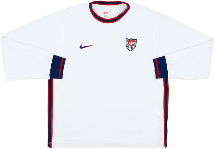 1999-00 USA Women's Nike Training L/S Shirt - 7/10 - (Women's L)