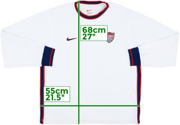 1999-00 USA Women's Nike Training L/S Shirt - 7/10 - (Women's L)