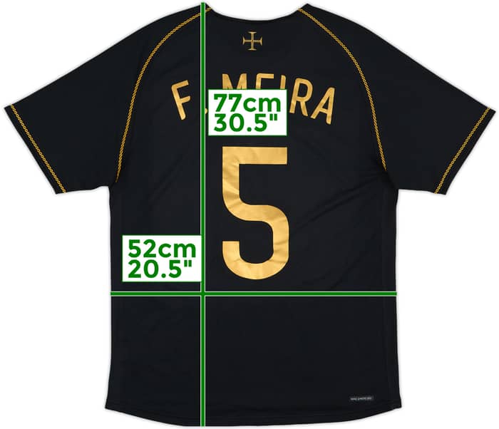 2006-07 Portugal Away Shirt F. Meira #5 - 6/10 - (M)