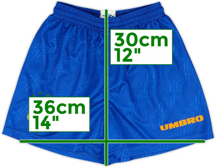 1996-97 Brazil Home Shorts - 9/10 - (XS)