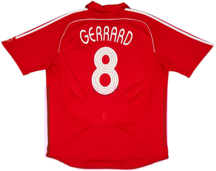 2006-08 Liverpool Home Shirt Gerrard #8 - 5/10 - (XXL)