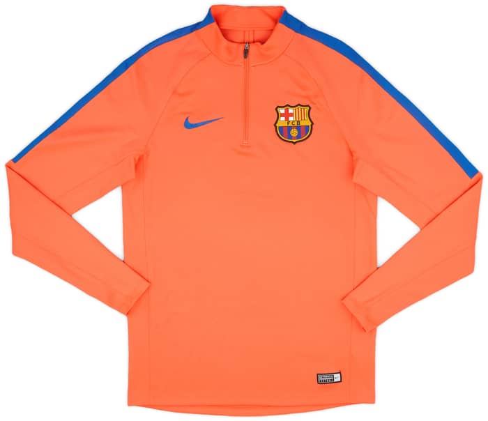2016-17 Barcelona Nike 1/4 Zip Drill Top - 9/10 - (S)