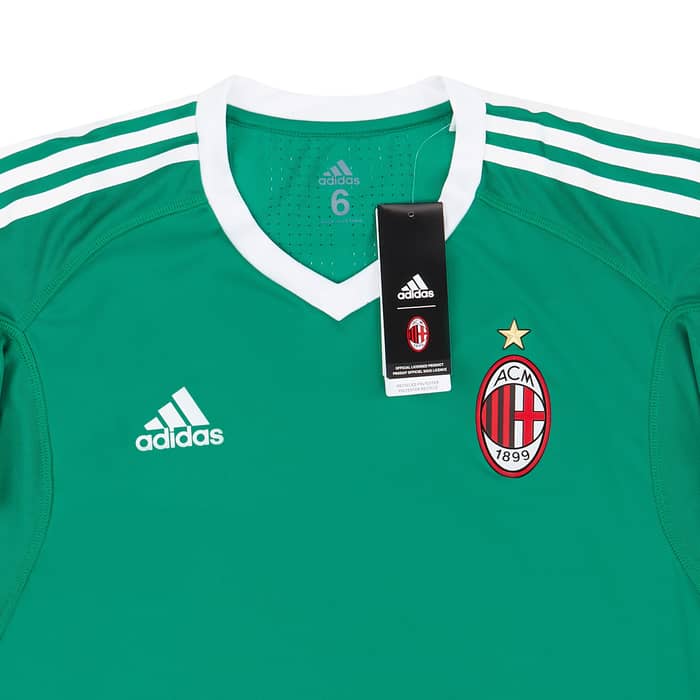 2017-18 AC Milan Player Issue Adizero GK Home Shirt