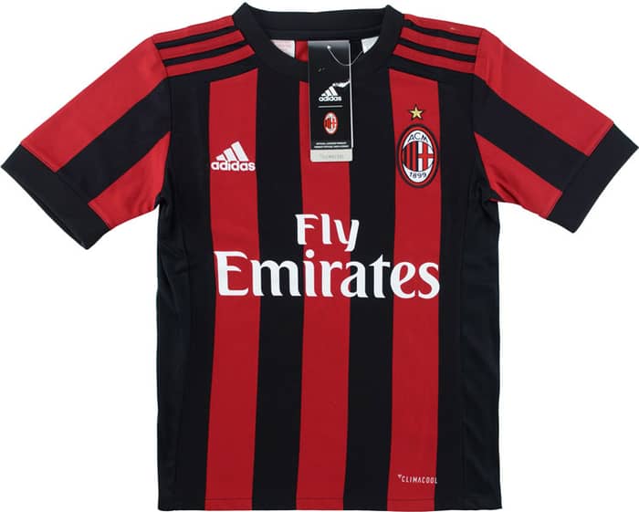 2017-18 AC Milan Home Shirt KIDS