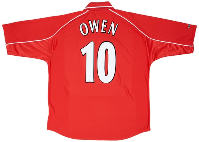 2000-02 Liverpool Home Shirt Owen #10 - 7/10 - (XL)