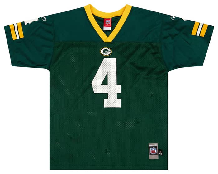 2005-06 Green Bay Packers Favre #4 Reebok Replica Jersey (Home) Y