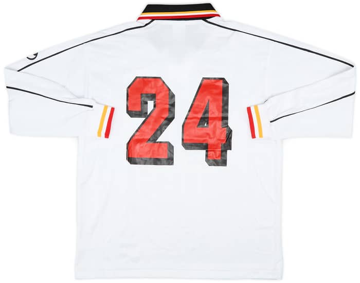 1999-00 Nagoya Grampus Eight Match Issue Emperor's Cup Away L/S Shirt #24 (Tominaga)