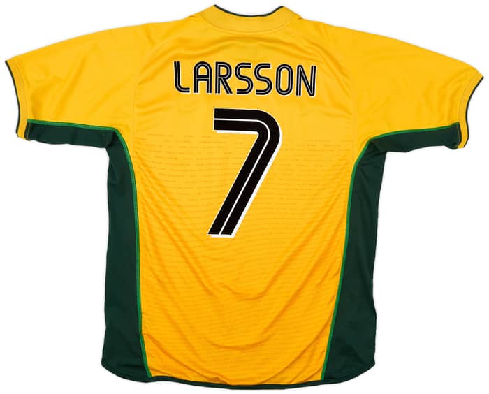 2002-03 Celtic Away Shirt Larsson #7 - 8/10 - (L)