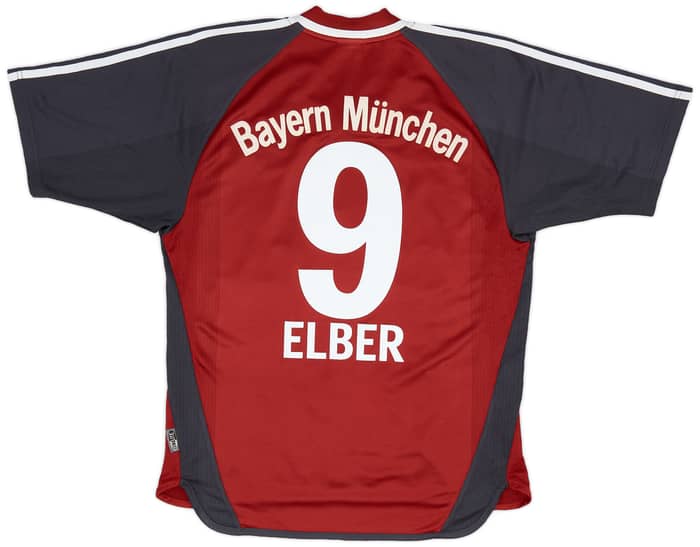 2001-02 Bayern Munich Home Shirt Elber #9 - 8/10 - (S)
