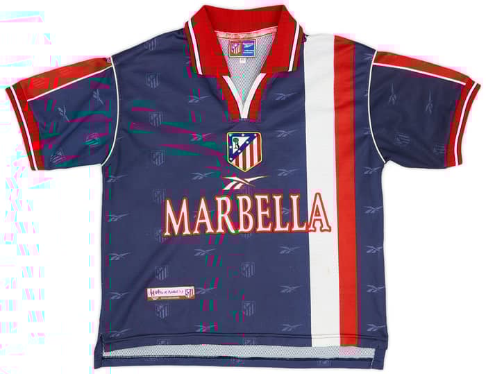 1998-99 Atletico Madrid Away Shirt Aguilera #15 - 8/10 - (XS)