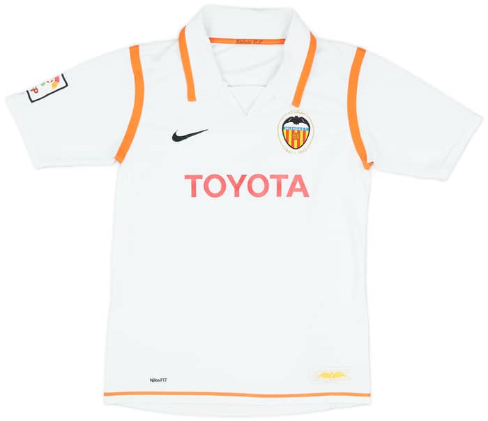 2007-08 Valencia Home Shirt - 8/10 - (XL.Boys)