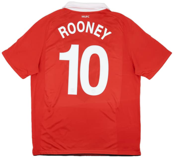 2010-11 Manchester United Home Shirt Rooney #10 - 7/10 - (L)