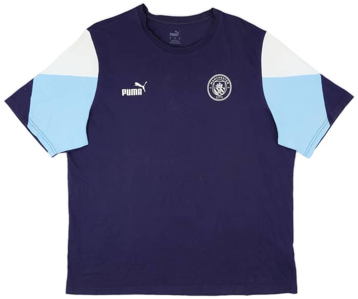 2021-22 Manchester City Puma Cotton Tee - 8/10 - (XL)
