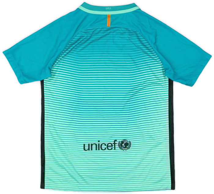 2016-17 Barcelona Third Shirt - 9/10 - (L.Boys)