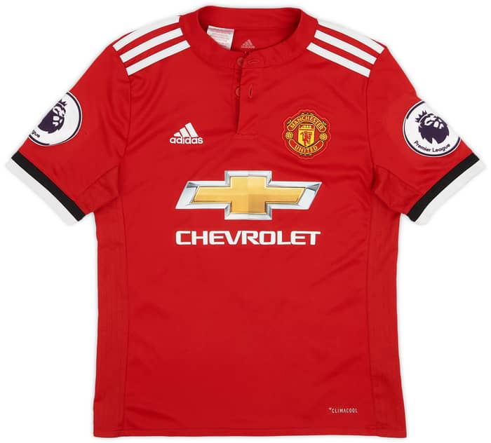 2017-18 Manchester United Home Shirt Lukaku #9 - 8/10 - (M.Boys)