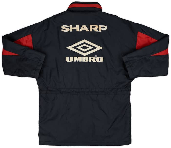 1992-93 Manchester United Umbro Padded Bench Coat - 8/10 - (S)