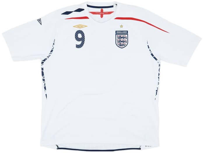 2007-09 England Home Shirt Rooney #9 - 7/10 - (3XL)