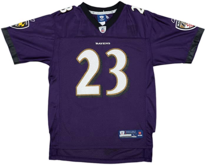 2008-10 Baltimore Ravens McGahee #23 Reebok On Field Home Jersey - 7/10 - (L.Boys)