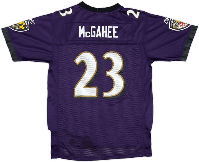 2008-10 Baltimore Ravens McGahee #23 Reebok On Field Home Jersey - 7/10 - (L.Boys)