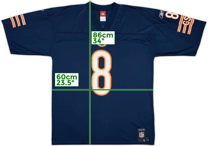 2005-06 Chicago Bears Grossman #8 Reebok Replica Home Jersey - 9/10 - (L)