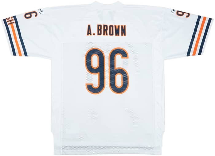 2005-06 Chicago Bears A.Brown #96 Reebok On Field Away Jersey - 9/10 - (XL)
