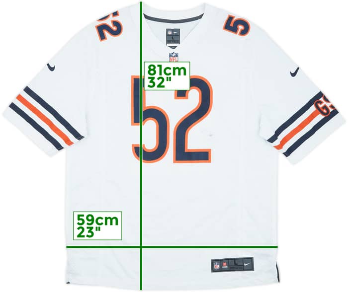2018-21 Chicago Bears Mack #52 Nike Game Away Jersey - 6/10 - (L)