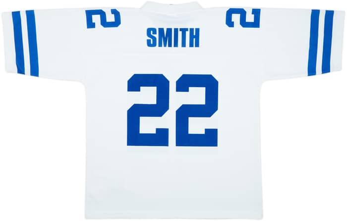1996-97 Dallas Cowboys Smith #22 NFL Replica Away Jersey - 9/10 - (XL)