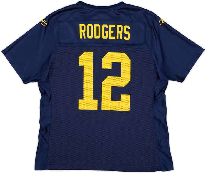 2010-11 Green Bay Packers Rodgers #12 Reebok On Field Alternate Jersey Womens - 8/10 - (M)