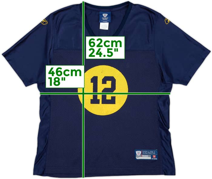 2010-11 Green Bay Packers Rodgers #12 Reebok On Field Alternate Jersey Womens - 8/10 - (M)