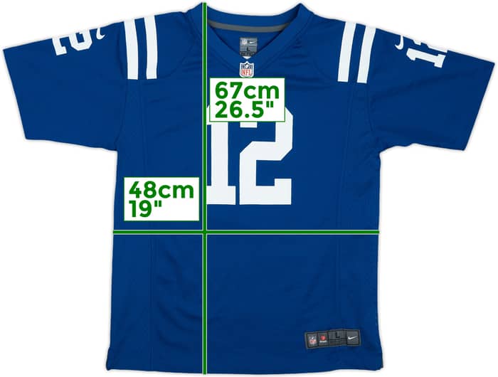 2012-16 Indianapolis Colts Luck #12 Nike Game Home Jersey - 9/10 - (L.Boys)