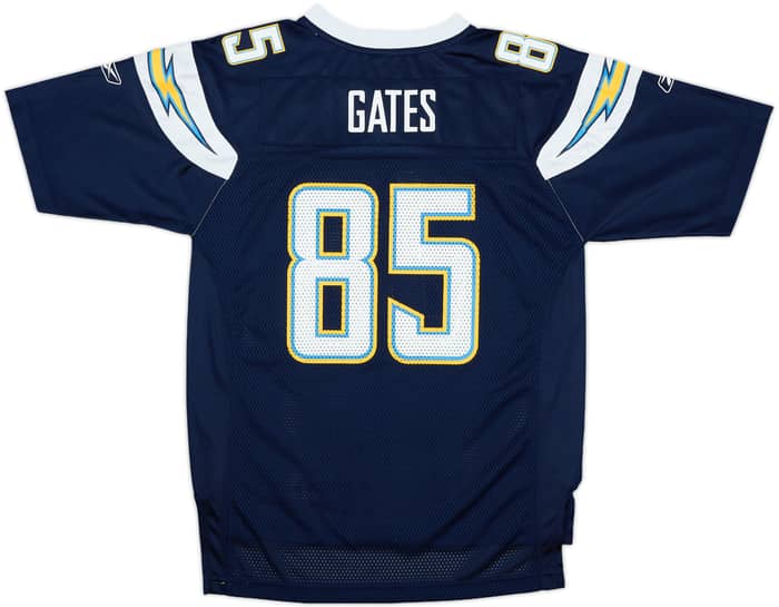 2008-11 San Diego Chargers Gates #85 Reebok On FIeld Home Jersey - 9/10 - (L.Boys)