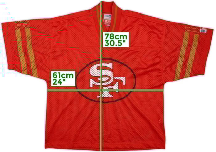 1990s San Francisco 49ers #16 Campri Teamline Jersey - 8/10 - (XL)