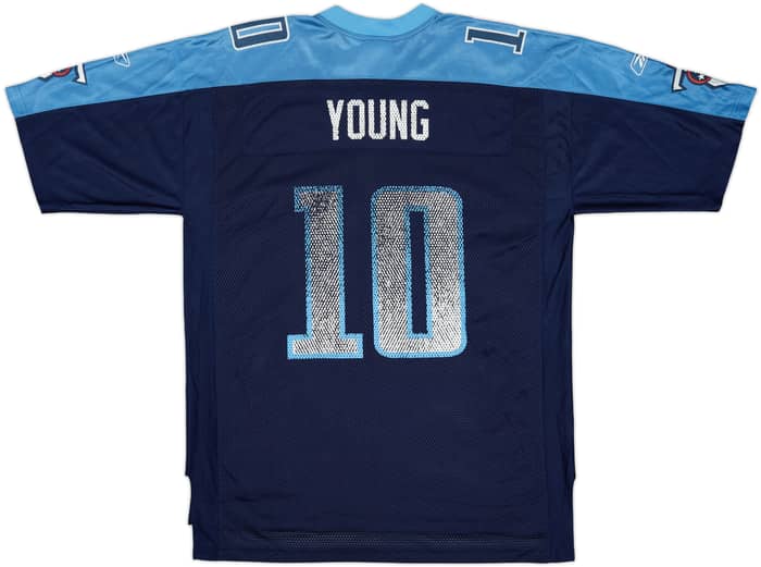 2006 Tennessee Titans Young #10 Reebok On Field Home Jersey - 5/10 - (L)