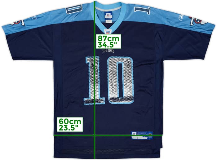 2006 Tennessee Titans Young #10 Reebok On Field Home Jersey - 5/10 - (L)