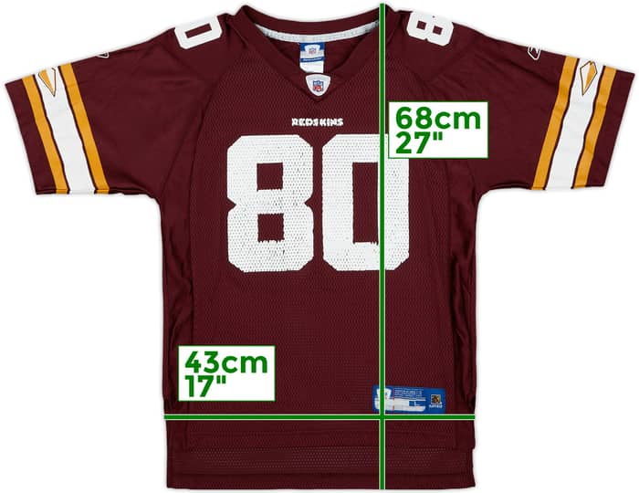 2004 Washington Redskins Coles #80 Reebok On Field Alternate Jersey - 6/10 - (L.Boys)