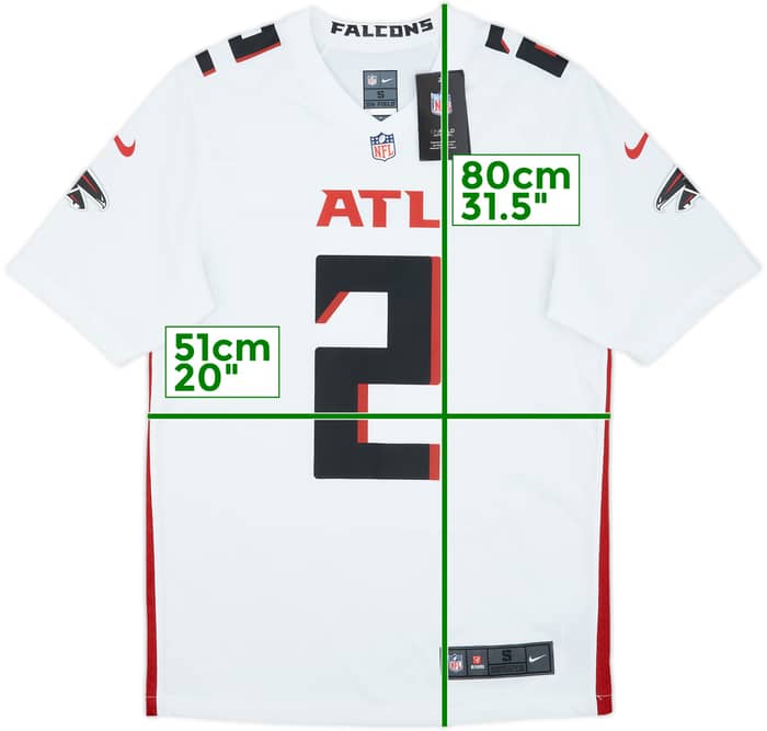 2020-21 Atlanta Falcons Ryan #2 Nike Game Away Jersey (S)