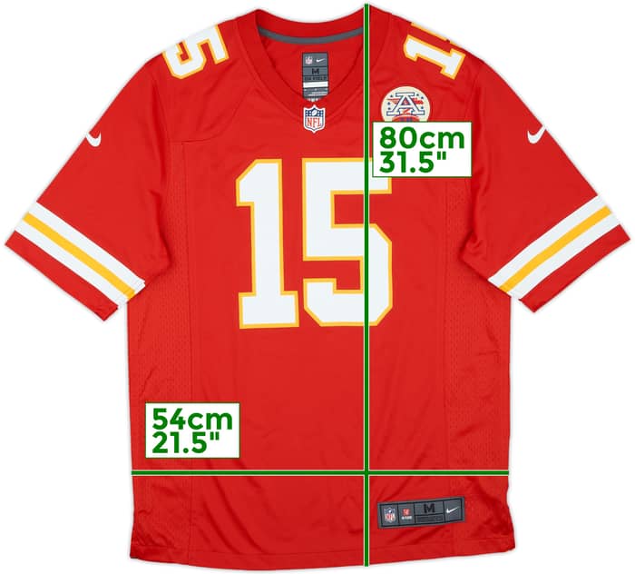 2017-24 Kansas City Chiefs Mahomes #15 Nike Game Home Jersey (M)