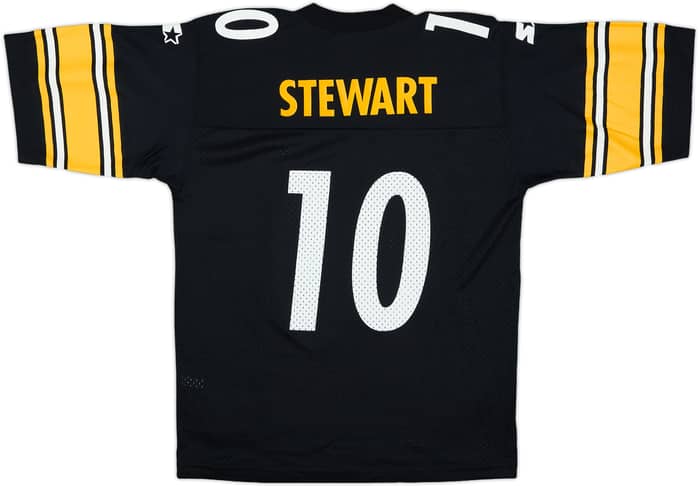 1997-98 Pittsburgh Steelers Stewart #10 Starter Home Jersey - 7/10 - (M.Boys)
