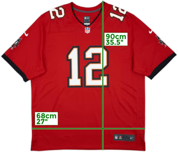 2020-23 Tampa Bay Buccaneers Brady #12 Nike Game Home Jersey (XXL)