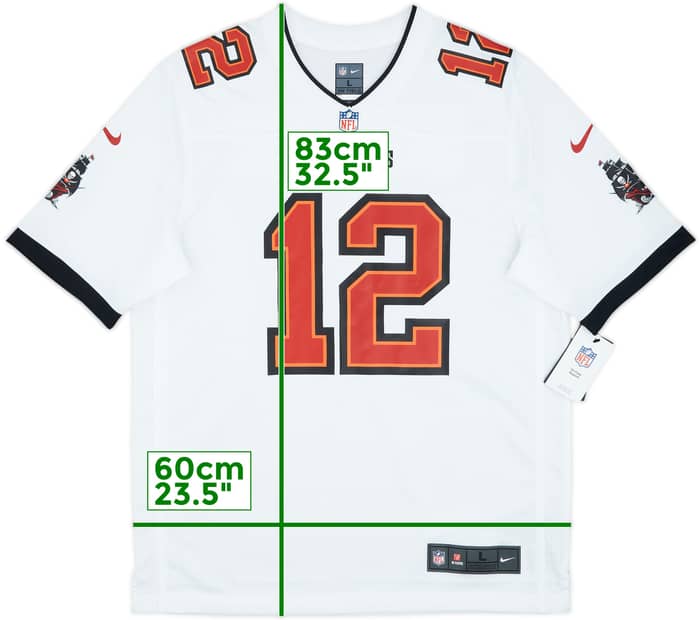 2020-23 Tampa Bay Buccaneers Brady #12 Nike Game Away Jersey (L)