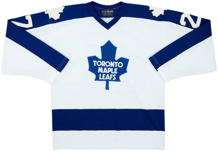 1972-73 Toronto Maple Leafs Sittler #27 Maska Sport Knit Home Jersey - 8/10 - (L)