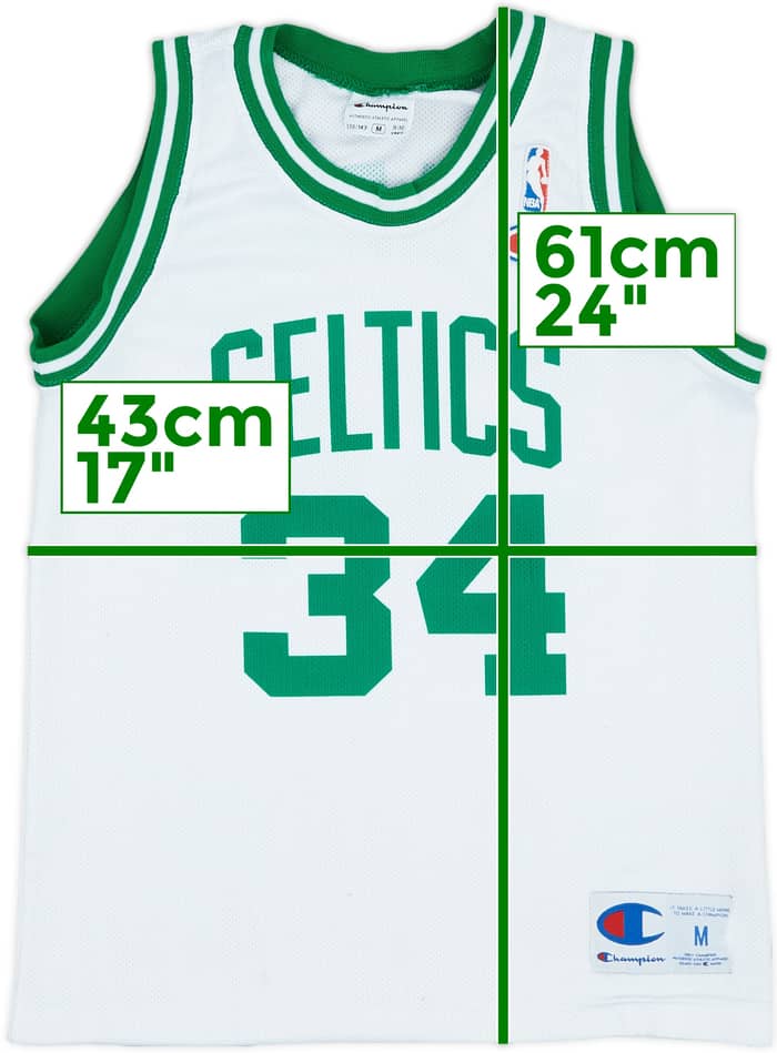 1998-06 Boston Celtics Pierce #34 Champion Home Jersey - 6/10 - (M.Boys)