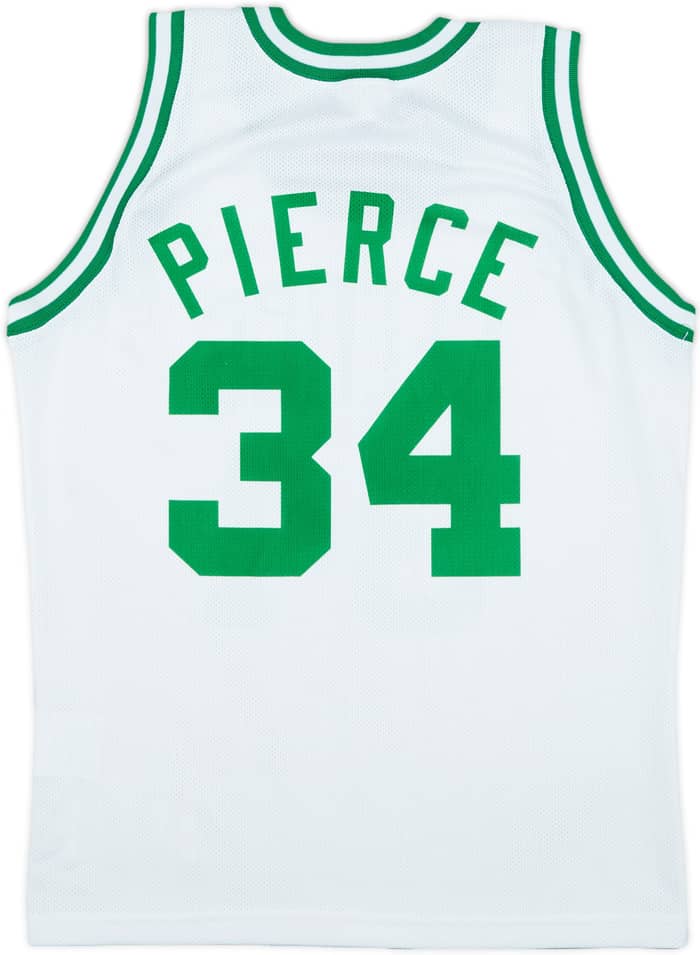 1998-06 Boston Celtics Pierce #34 Champion Home Jersey - 8/10 - (M.Boys)