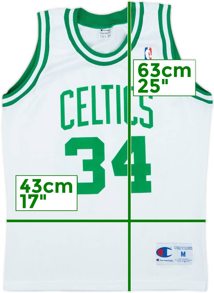 1998-06 Boston Celtics Pierce #34 Champion Home Jersey - 8/10 - (M.Boys)