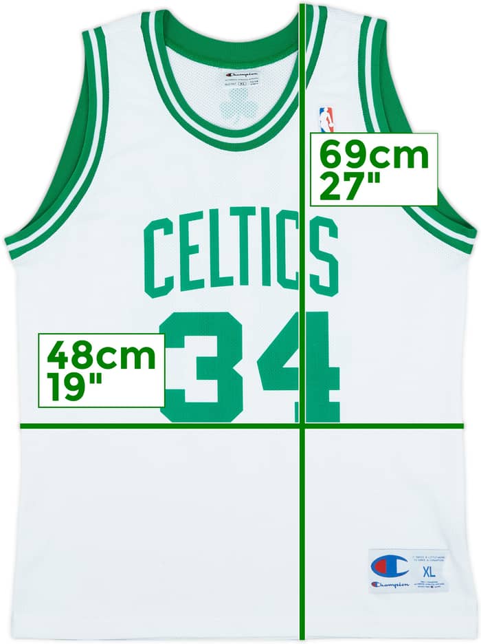 2006-10 Boston Celtics Pierce #34 Champion Home Jersey - 8/10 - (XL.Boys)