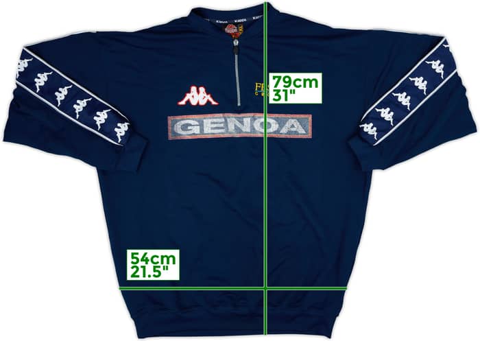 1998-99 Genoa Kappa 1/4 Zip Drill Top - 5/10 - (XL)